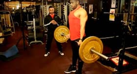 Build stronger back with bent over barbell row