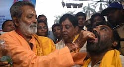 Like these asthma patients in Hyderabad, do you also believe that this fish 'prasadam' can treat asthma?