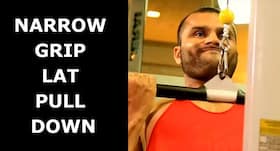 Try narrow grip lat pull down to improve your upper body strength