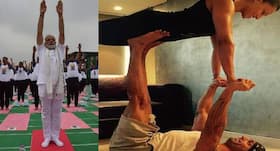 PM Modi to Virat Kohli to Mallika Sherawat: Catch these celebs doing Yoga on International Yoga Day PM Modi to Virat Kohli to Mallika Sherawat: Catch these celebs doing Yoga on International Yoga Day