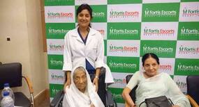 Fortis Escorts exhibits the finest skills by implanting pacemaker in a100 year old lady