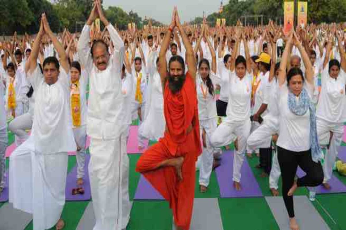 International Yoga Day Baba Ramdev Kick Starts Yoga Celebrations