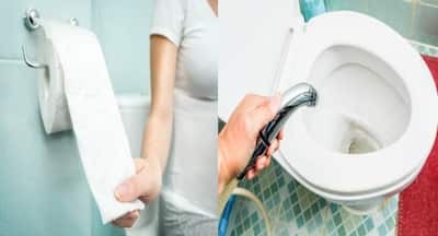 Poop Washing What is more hygienic to use after pooping – toilet paper or a bidet ...