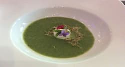 Healthy recipe: Asparagus soup with mascarpone cheese panacotta by Chef Vikas Khanna