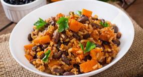 Oil-free diabetic friendly recipe: Mexican rice