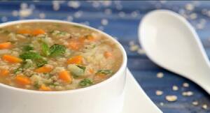 Healthy weight loss recipe: Minty vegetable and oats soup