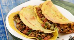 Healthy snack recipe: Iron-rich stuffed chila