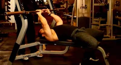 Get killer triceps with close grip bench press