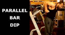 Get defined triceps with parallel bar dip