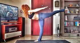 Try dekasana or aeroplane pose to get killer abs and legs