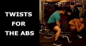 Try twists to get washboard abs