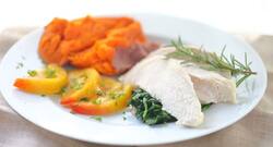 Healthy chicken recipe-- Low-calorie poached chicken