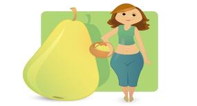 Health risks for a pear-shaped person