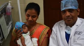 Miraculous recovery: Baby goes home after six heart attacks & lung failure