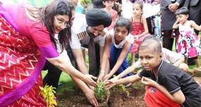 Children treated at Wadia Hospital Celebrated World Environment Day
