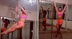 Pole dance like Jacqueline Fernandez to stay slim and sexy!