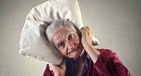 Why do old people have disrupted sleep?