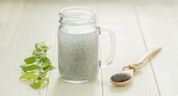 Weight Loss Tip #181: Drink sabja water to curb hunger between meals