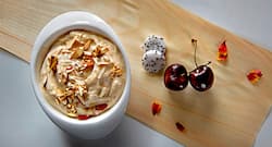 Healthy recipe- Maple shrikhand with roast almonds