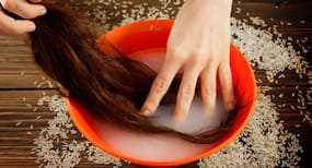 Soak your hair in rice water for soft, silky and shiny hair!