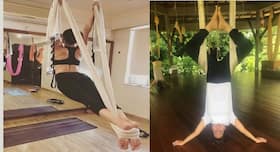 Bollywood actresses performing aerial yoga will make you try it!
