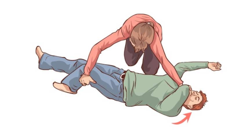 First-aid: How to place a person in recovery position (step by step