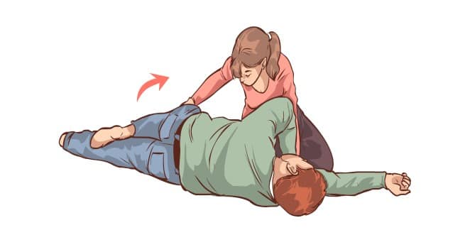 First-aid: How to place a person in recovery position (step by step ...