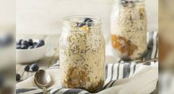 Healthy breakfast recipe: Tulsi Chai Overnight Oats