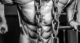 Strength train with chains for increased strength and power