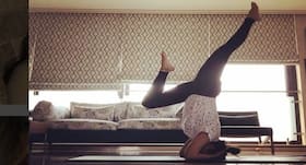 Popular Bollywood celebs show us how shirshasana or the headstand is done!