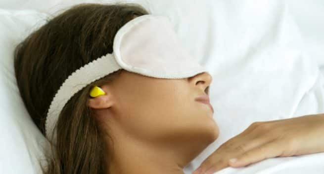 eye mask and earplugs for sleeping