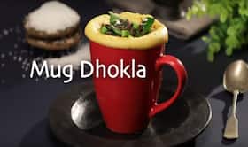 Healthy afternoon snack recipe by Chef Kunal Kapur: mug dhokla in a microwave