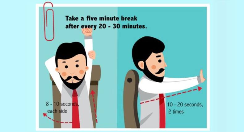 6 ways to prevent office syndrome