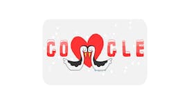 Google doodles with Valentine's twist