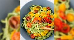 Healthy weight loss recipe: Zucchini pasta with avocado sauce