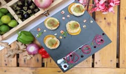 High-protein vegetarian snack: dahi ke kebab on besan roti