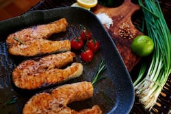 Consuming fatty fish and camelina oil or false flax oil decreases bad cholesterol