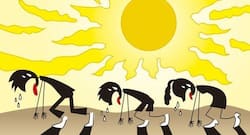 दोपहर में बाहर निकलने से बचें ! प्यास न लगे, तो भी पिएं खूब पानी