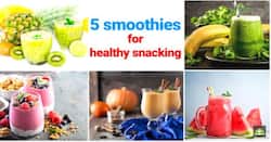 5 smoothies for healthy snacking