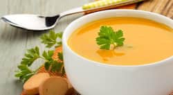 Try this yummy sweet potato, carrot and ginger soup recipe today