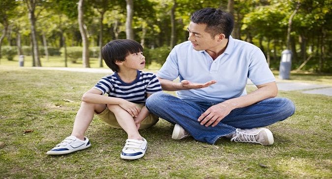 Talk to your child from an early age for improving language, speech related skills