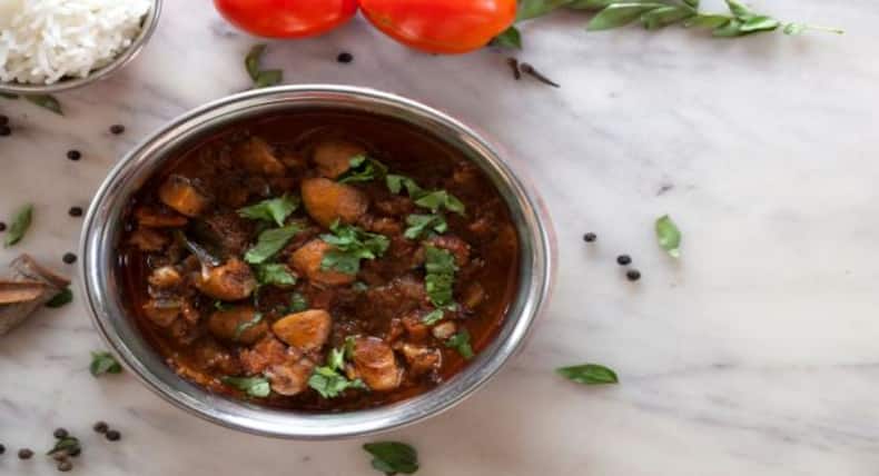 This yummy mushroom chettinad recipe will make you feel good