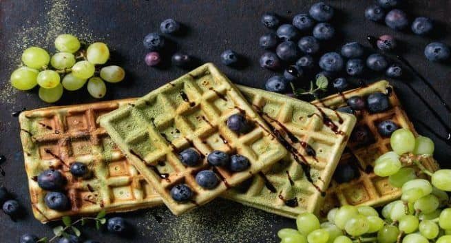 matcha waffles recipe