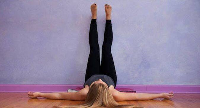 Travel Yoga: Legs up the wall (Viparita Karani) • West Coast City Girl