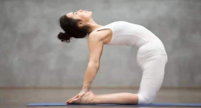 ustrasana and hair fall