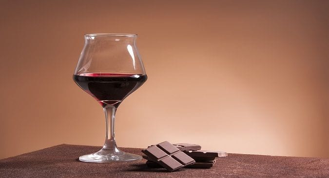 wine and chocolate