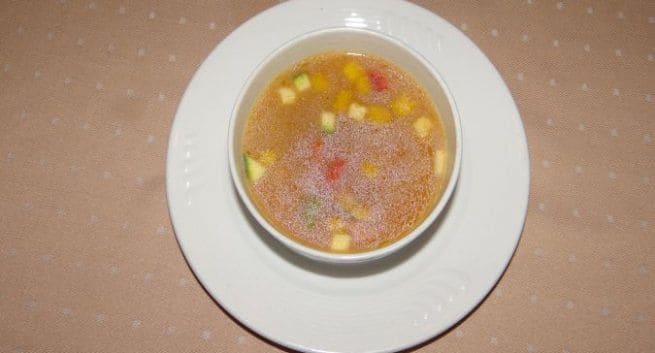 Lamb & Chargrilled Bell Pepper Soup at Gaylord