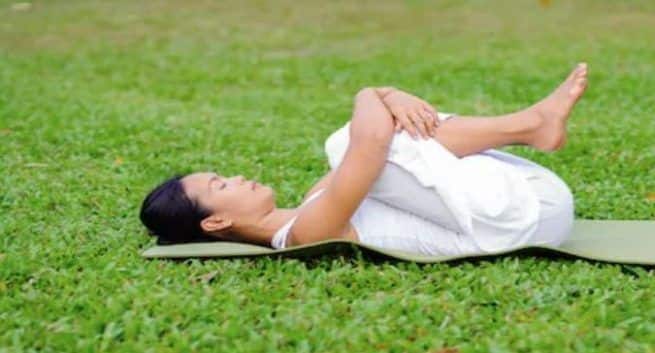 yoga for piles - pavanamuktsana
