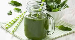 Get your dose of lutein from spinach smoothie