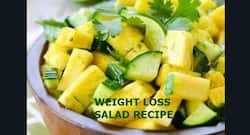 Healthy pineapple and cucumber salad recipe for weight loss